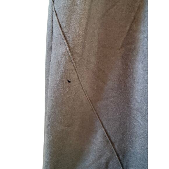 Sarah Pacini Italian Merino Wool Bubble Hem Midi Skirt Charcoal Gray - Picture 5 of 8